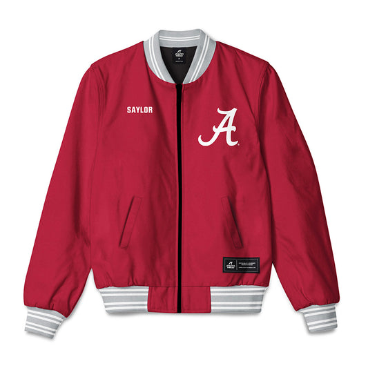 Alabama - NCAA Men's Swimming & Diving : Noah Saylor - Bomber Jacket-0