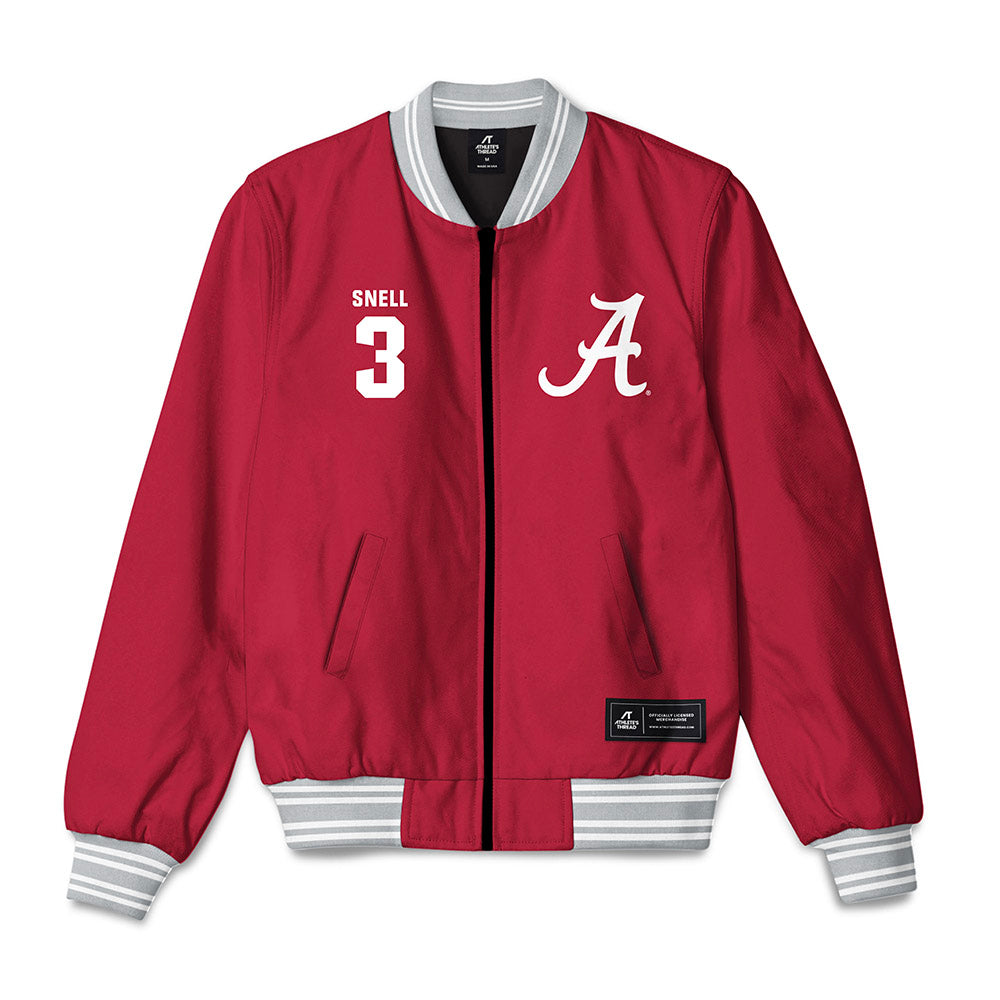 Alabama - NCAA Baseball : Kade Snell - Bomber Jacket-0