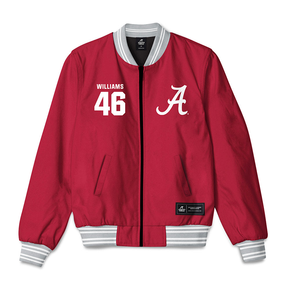 Alabama - NCAA Football : Jay Williams - Bomber Jacket-1
