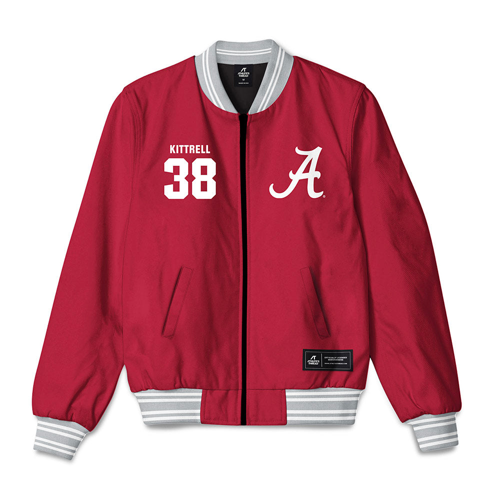 Alabama - NCAA Baseball : Zach Kittrell - Bomber Jacket-0