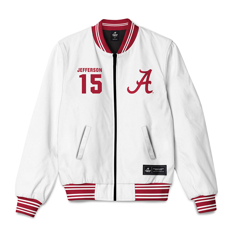 Alabama - NCAA Football : Justin Jefferson - Bomber Jacket