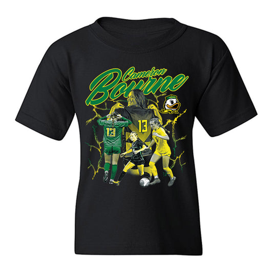 Oregon - NCAA Women's Soccer : Cameron Bourne - Player Collage Youth T-Shirt
