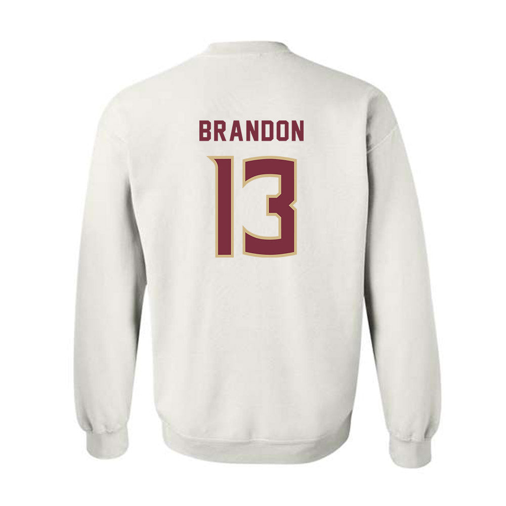 FSU - NCAA Women's Soccer : Mya Brandon - Replica Shersey Crewneck Sweatshirt-1