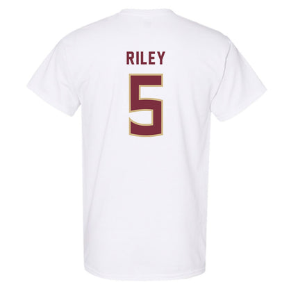 FSU - NCAA Women's Soccer : Giana Riley - White Replica Shersey T-Shirt