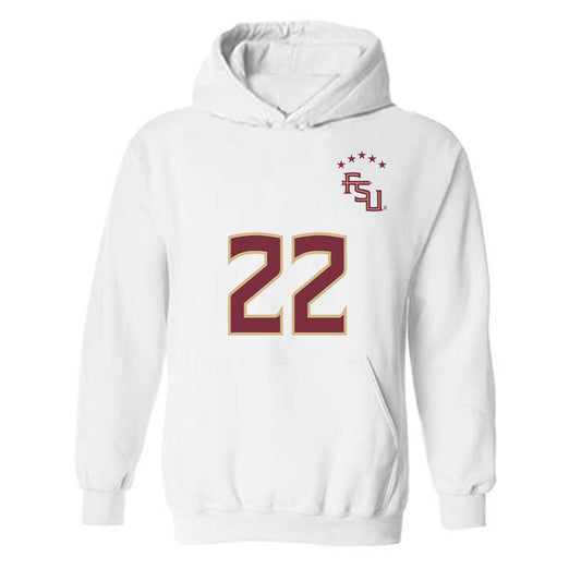 FSU - NCAA Women's Soccer : Claire Rain - Replica Shersey Hooded Sweatshirt-0