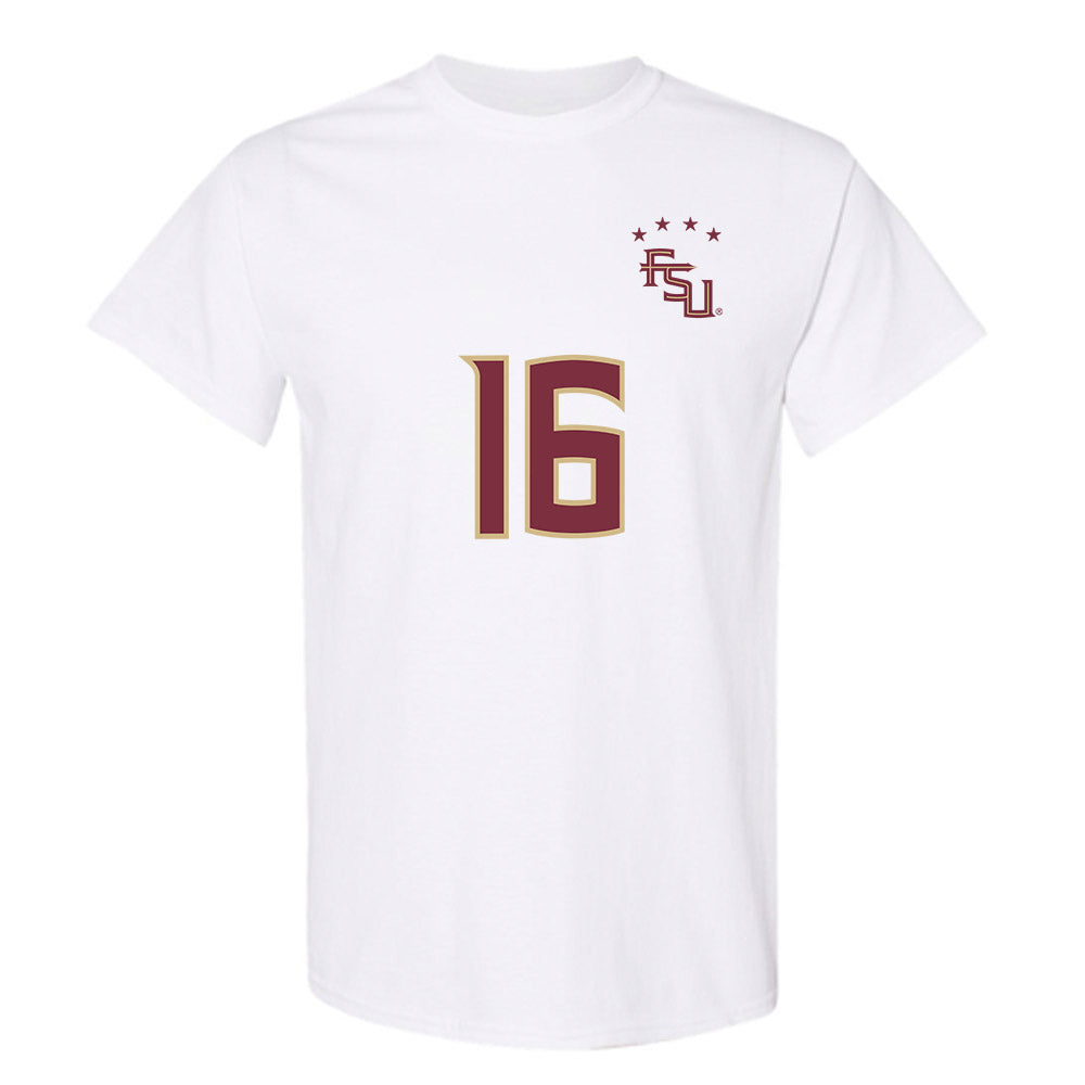 FSU - NCAA Women's Soccer : Sophia Nguyen - White Replica Shersey T-Shirt