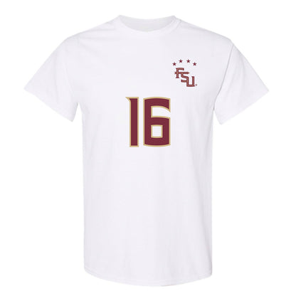 FSU - NCAA Women's Soccer : Sophia Nguyen - White Replica Shersey T-Shirt