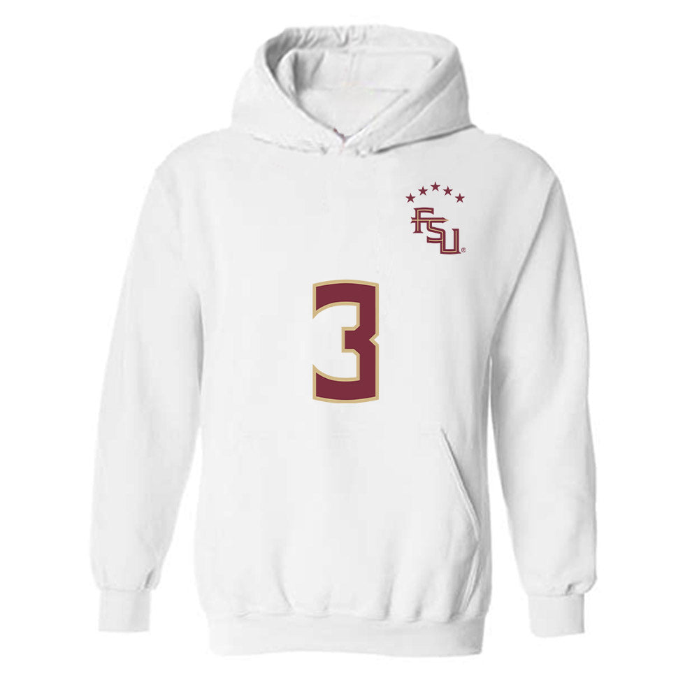 FSU - NCAA Women's Soccer : Jaida McGrew - Replica Shersey Hooded Sweatshirt-0