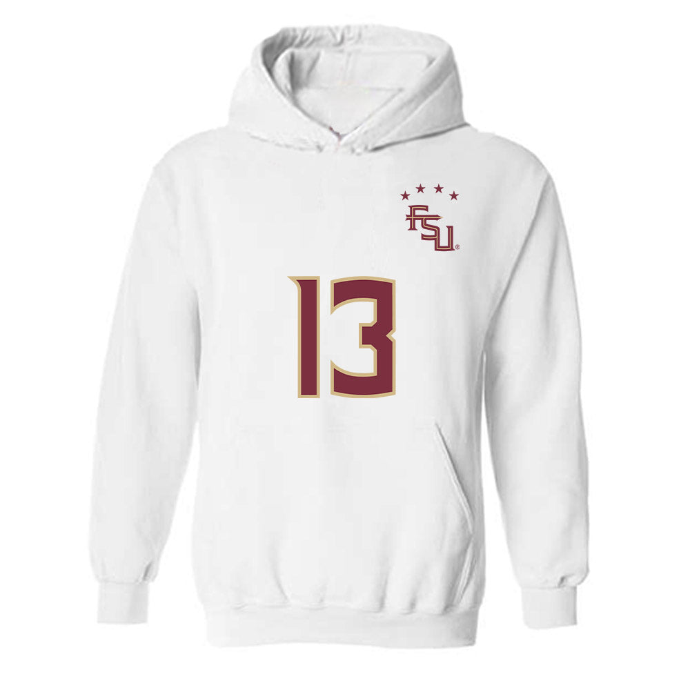 FSU - NCAA Women's Soccer : Mya Brandon - Replica Shersey Hooded Sweatshirt-0