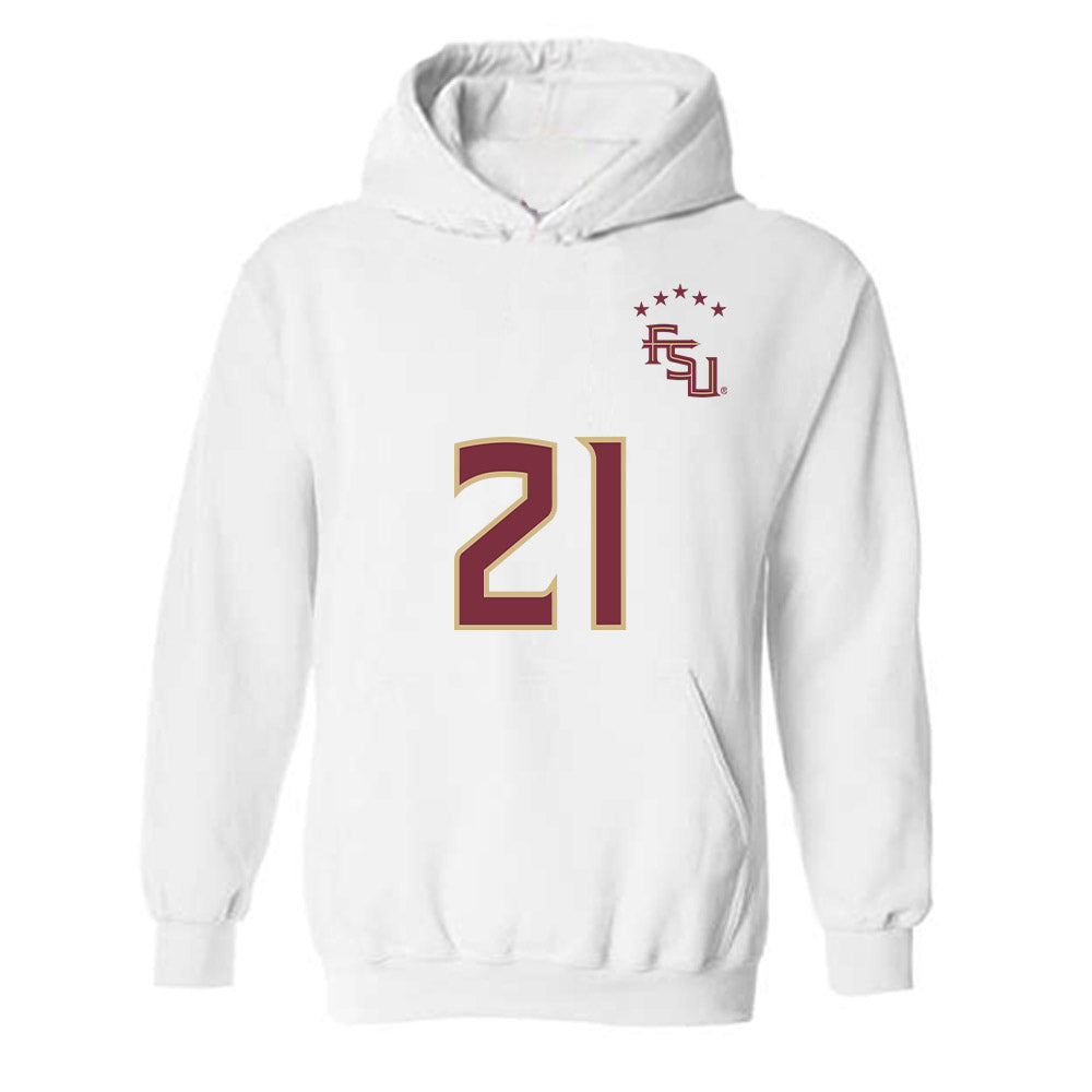 FSU - NCAA Women's Soccer : Nawreen Ahmad - Replica Shersey Hooded Sweatshirt-0