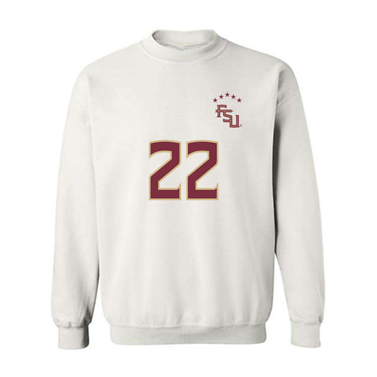 FSU - NCAA Women's Soccer : Claire Rain - Replica Shersey Crewneck Sweatshirt-0