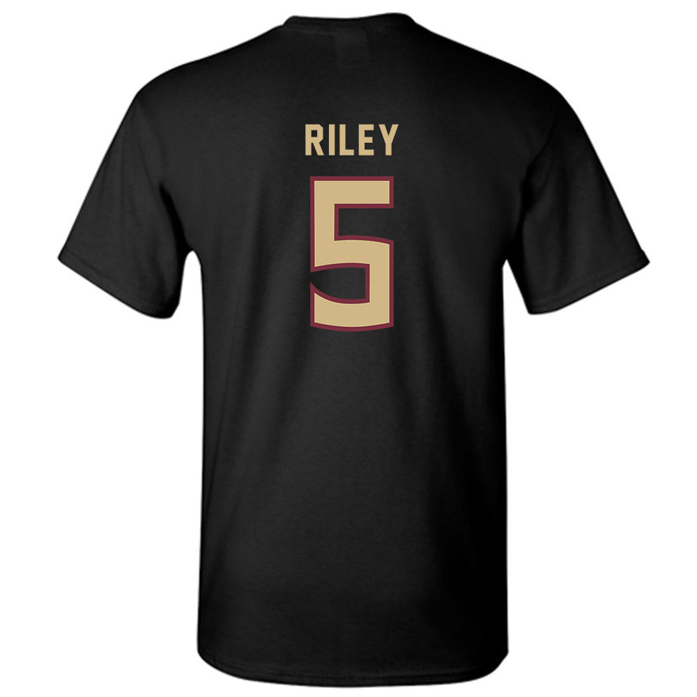 FSU - NCAA Women's Soccer : Giana Riley - Black Replica Shersey T-Shirt