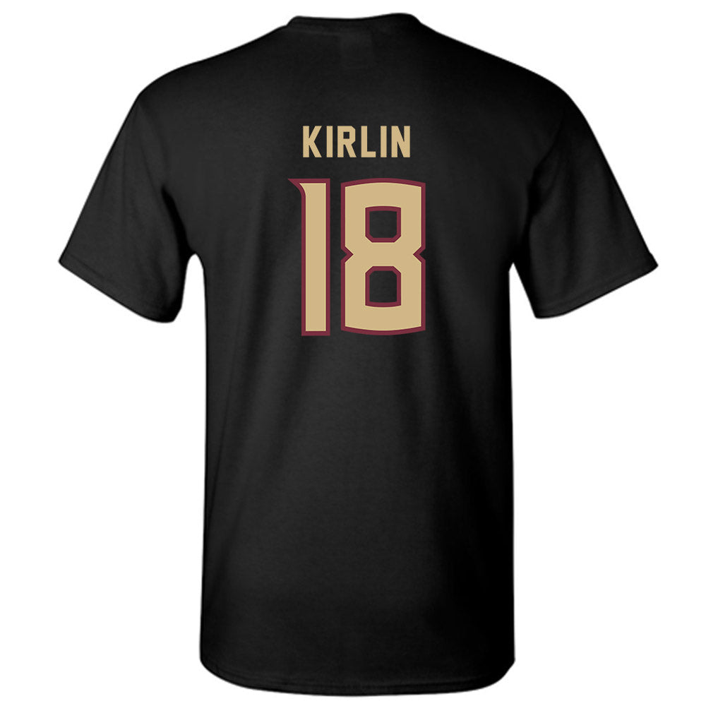 FSU - NCAA Women's Soccer : Emma Kirlin - Black Replica Shersey T-Shirt