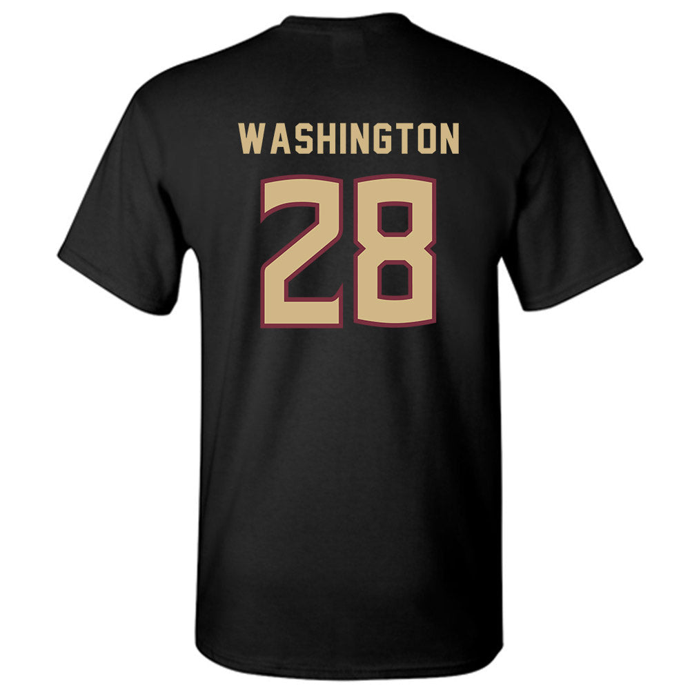 FSU - NCAA Women's Soccer : Solai Washington - Black Replica Shersey T-Shirt