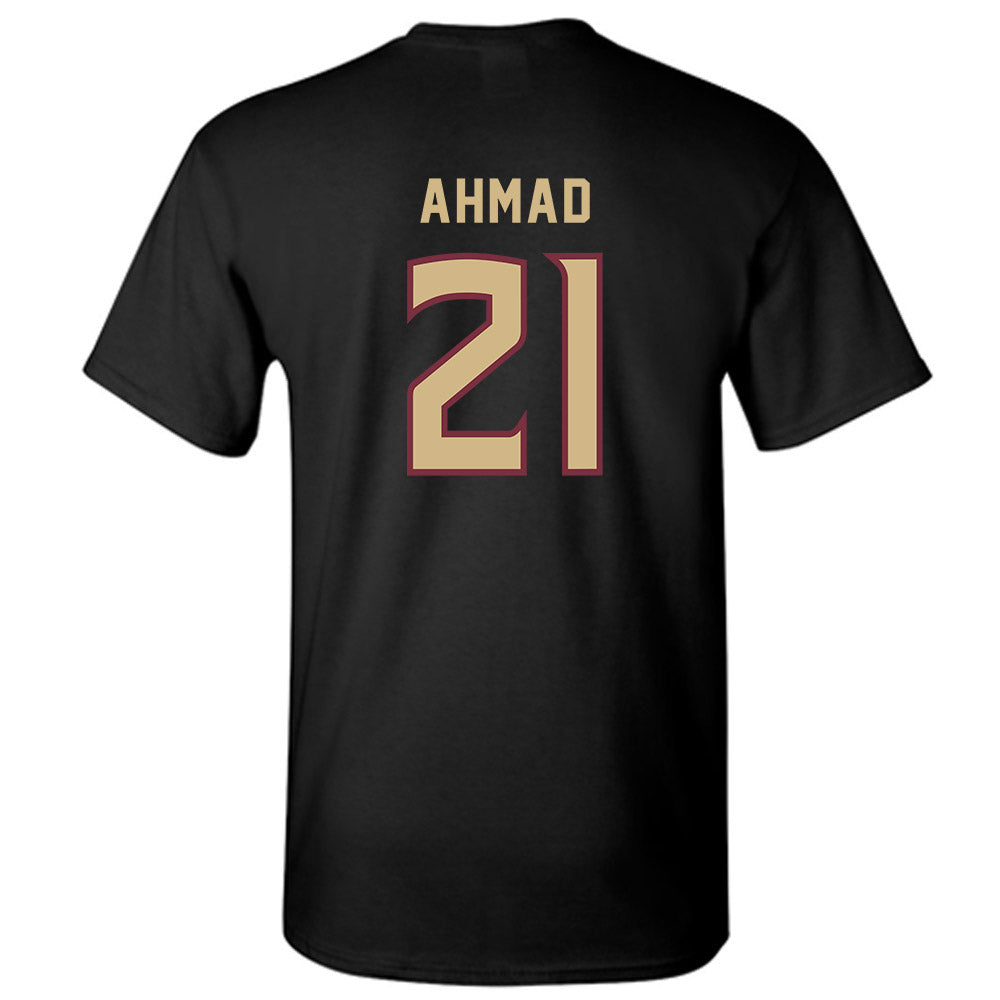 FSU - NCAA Women's Soccer : Nawreen Ahmad - Black Replica Shersey T-Shirt-1