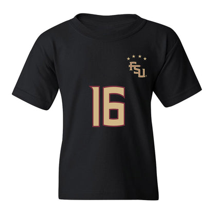 FSU - NCAA Women's Soccer : Sophia Nguyen - Black Replica Shersey Youth T-Shirt