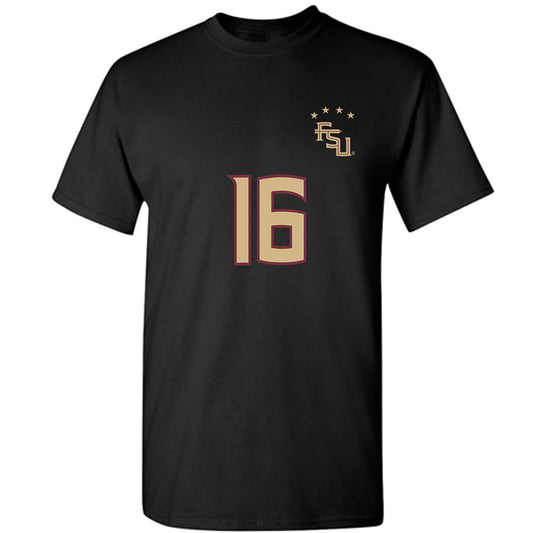 FSU - NCAA Women's Soccer : Sophia Nguyen - Black Replica Shersey T-Shirt