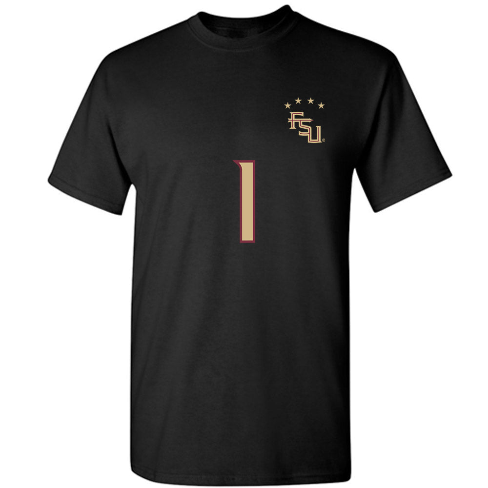 FSU - NCAA Women's Soccer : Adelyn Todd - Black Replica Shersey T-Shirt