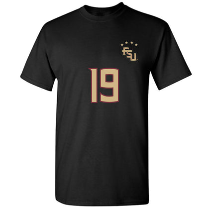 FSU - NCAA Women's Soccer : Kameron Simmonds - Black Replica Shersey T-Shirt