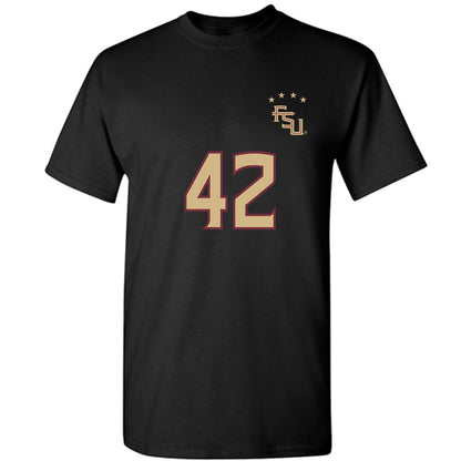 FSU - NCAA Women's Soccer : Wrianna Hudson - Black Replica Shersey T-Shirt