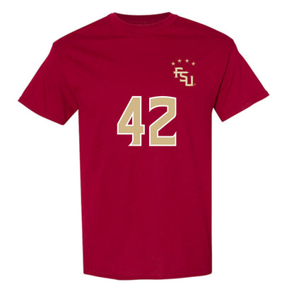 FSU - NCAA Women's Soccer : Wrianna Hudson - Garnet Replica Shersey T-Shirt