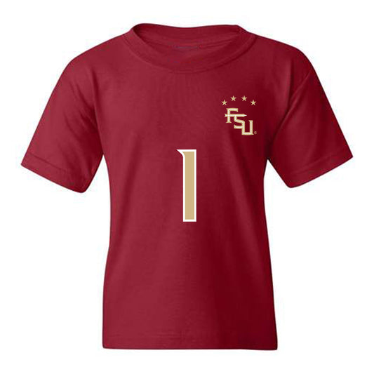 FSU - NCAA Women's Soccer : Adelyn Todd - Garnet Replica Shersey Youth T-Shirt