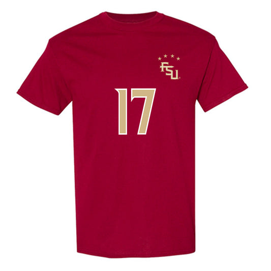 FSU - NCAA Women's Soccer : Amelia Van Zanten - Garnet Replica Shersey T-Shirt