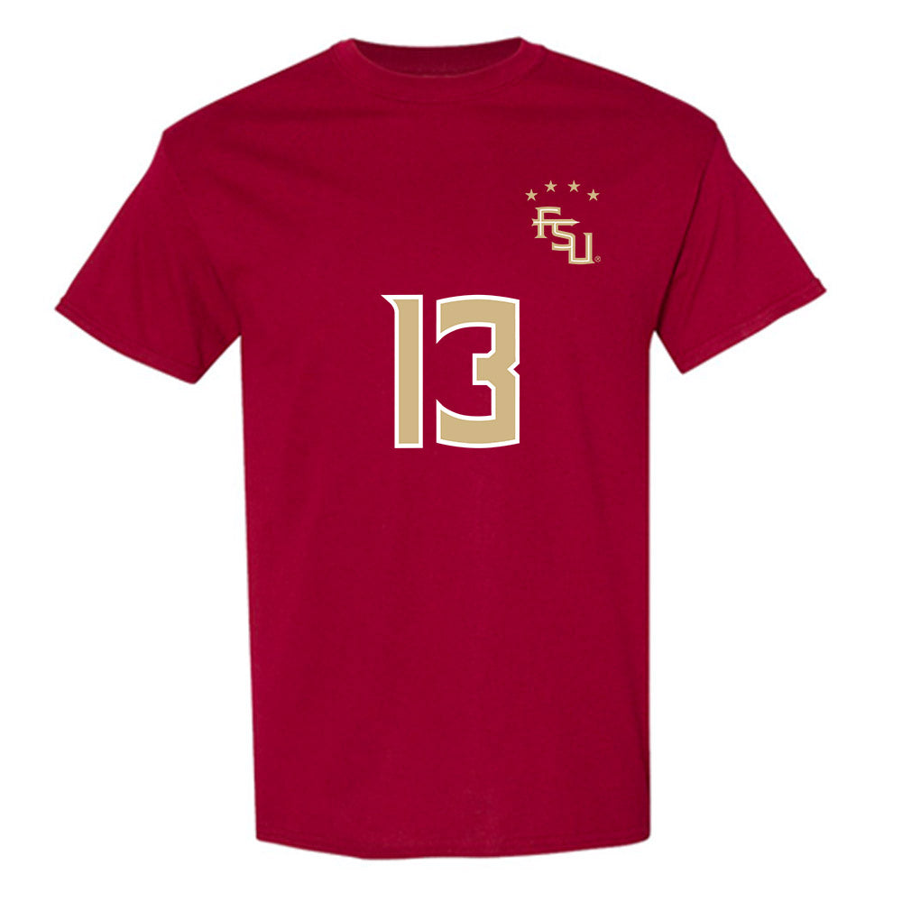 FSU - NCAA Women's Soccer : Mya Brandon - Garnet Replica Shersey T-Shirt-0