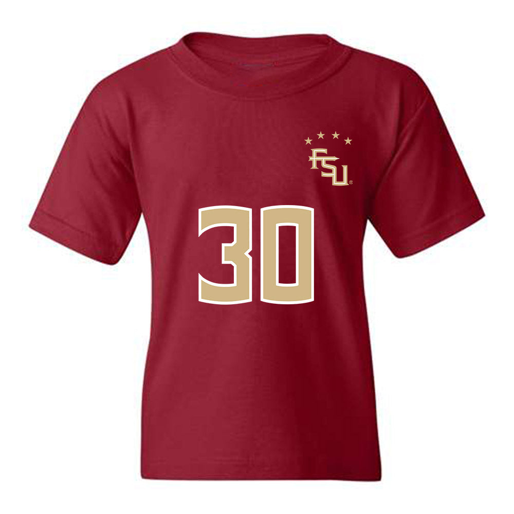 FSU - NCAA Women's Soccer : Ashlyn Puerta - Garnet Replica Shersey Youth T-Shirt