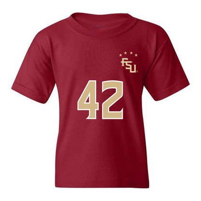 FSU - NCAA Women's Soccer : Wrianna Hudson - Garnet Replica Shersey Youth T-Shirt