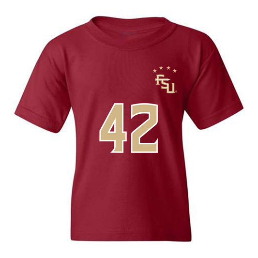 FSU - NCAA Women's Soccer : Wrianna Hudson - Garnet Replica Shersey Youth T-Shirt