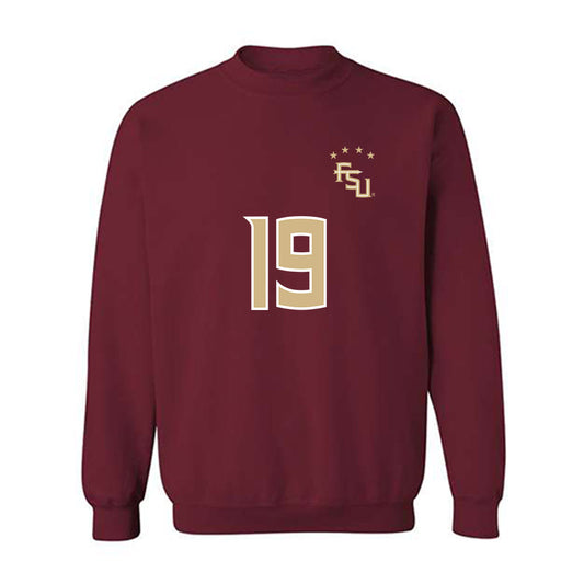 FSU - NCAA Women's Soccer : Kameron Simmonds - Garnet Replica Shersey Crewneck Sweatshirt
