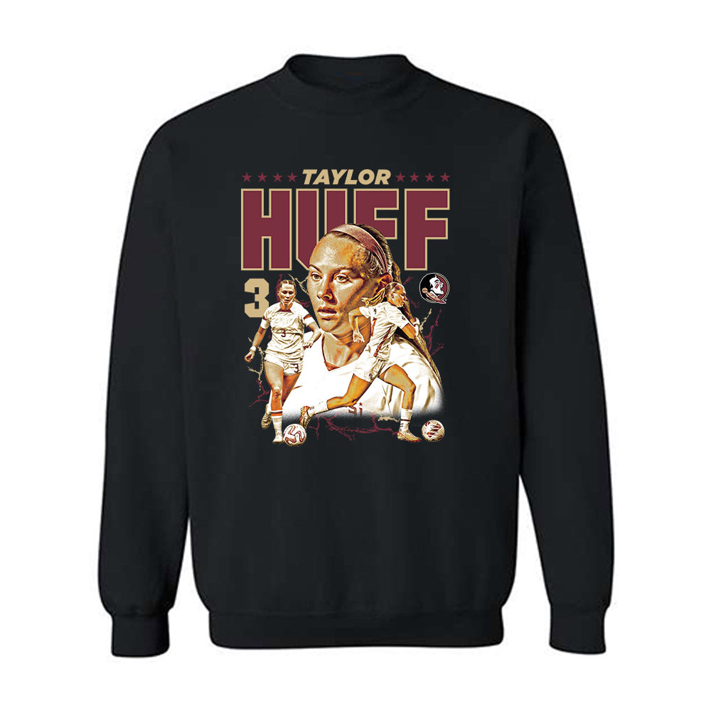 FSU - NCAA Women's Soccer : Taylor Huff - Player Collage Crewneck Sweatshirt