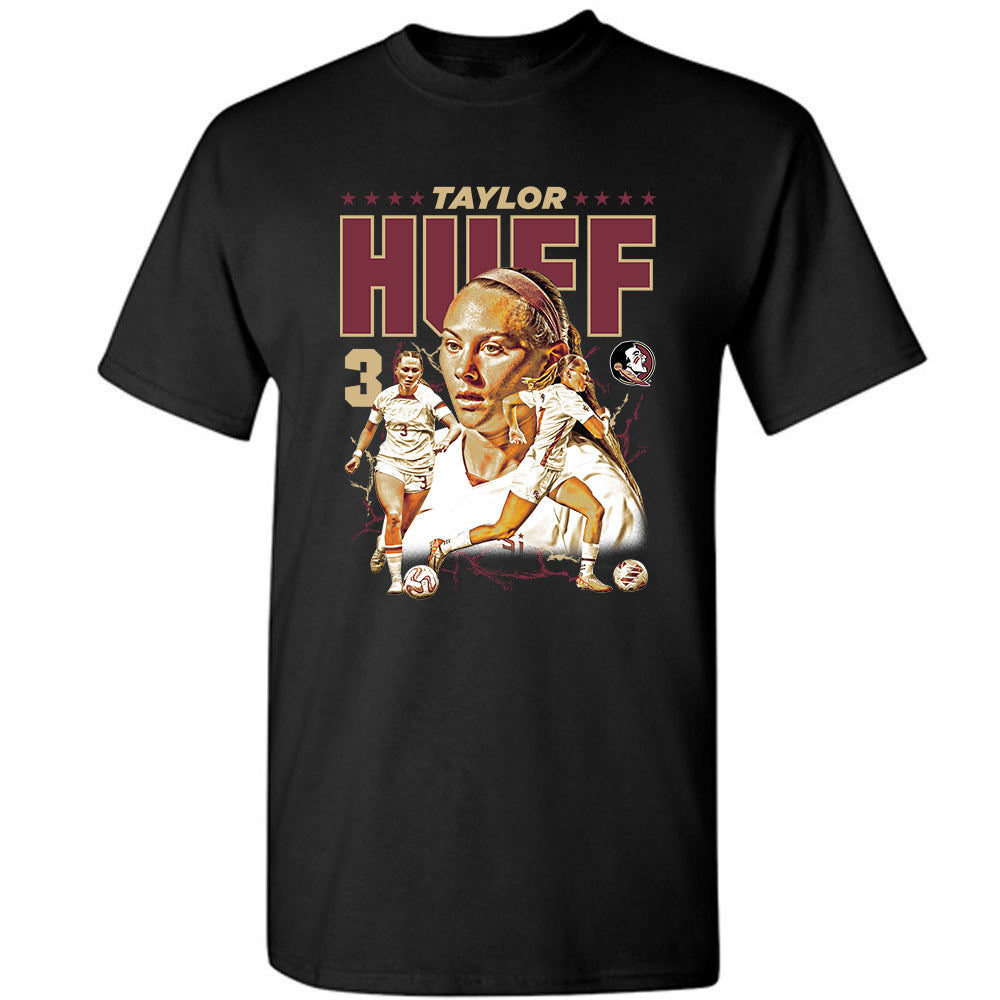 FSU - NCAA Women's Soccer : Taylor Huff - Player Collage T-Shirt