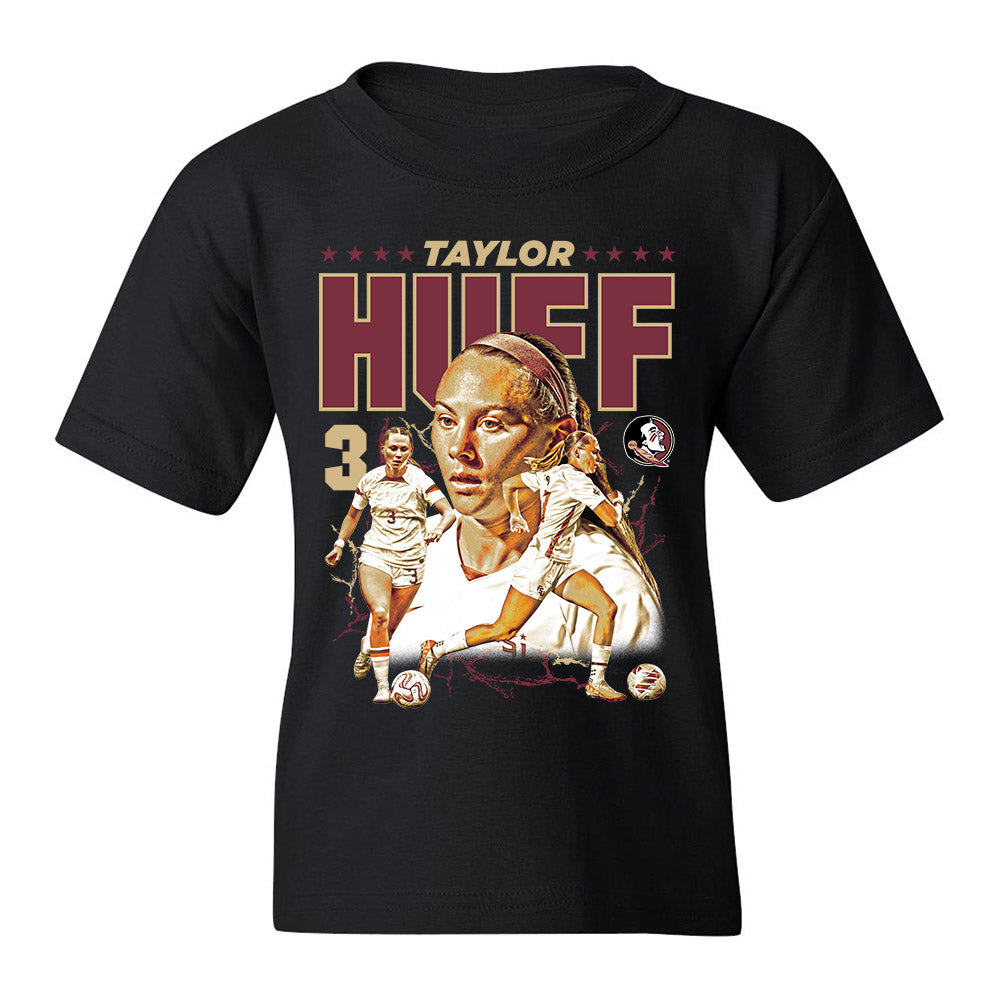 FSU - NCAA Women's Soccer : Taylor Huff - Player Collage Youth T-Shirt