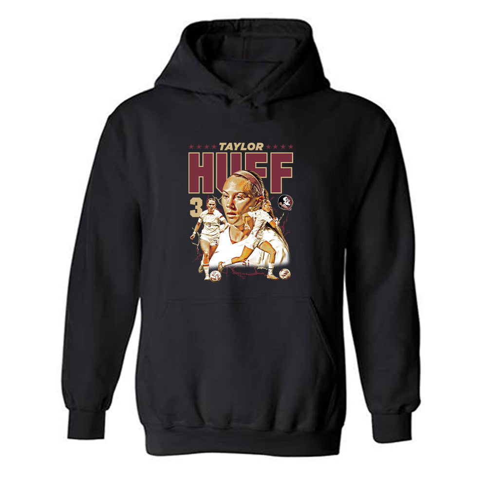 FSU - NCAA Women's Soccer : Taylor Huff - Player Collage Hooded Sweatshirt