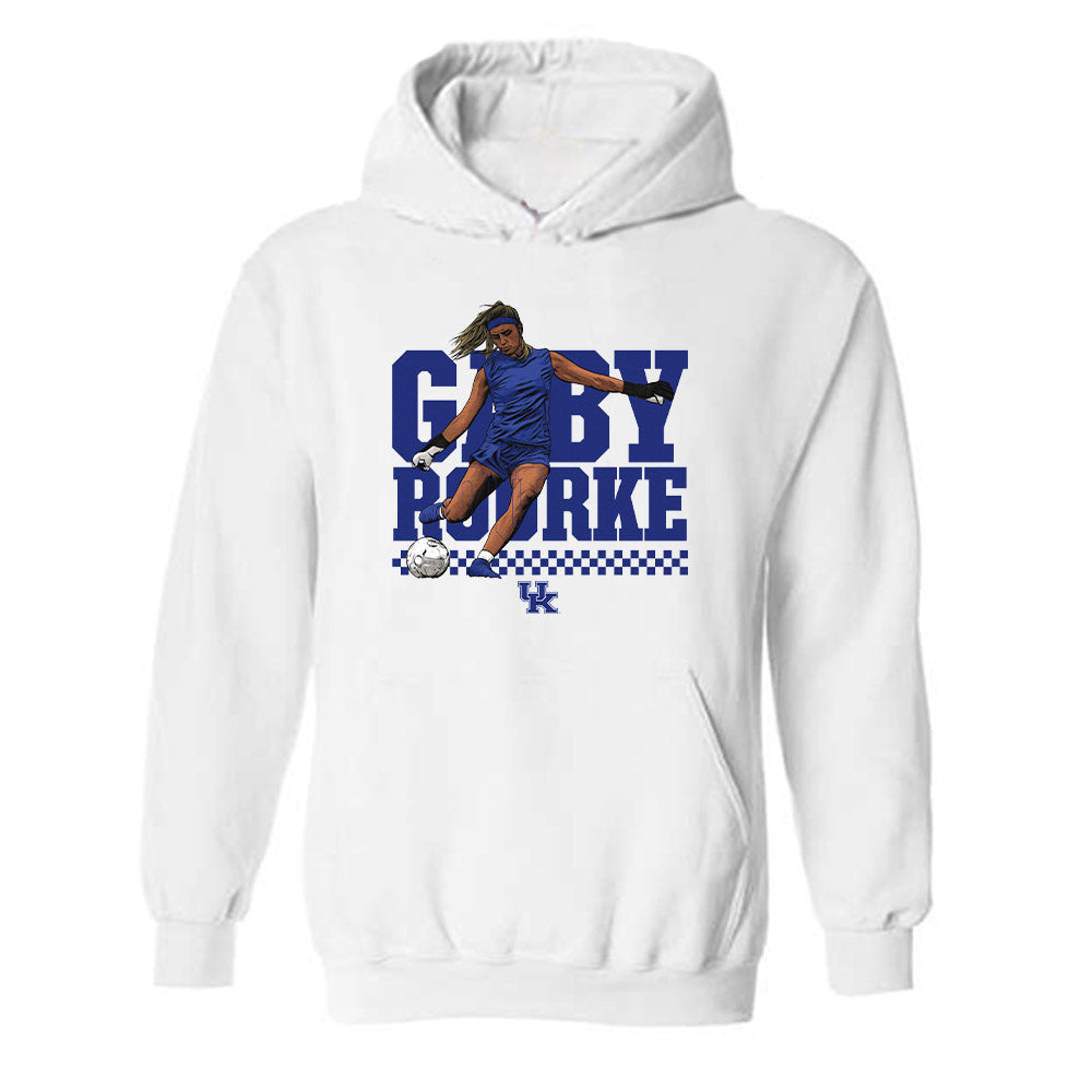 Kentucky - NCAA Women's Soccer : Gaby Rourke - Individual Caricature Hooded Sweatshirt