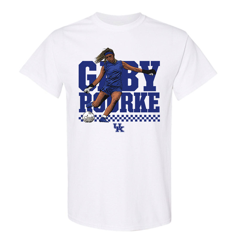 Kentucky - NCAA Women's Soccer : Gaby Rourke - Individual Caricature T-Shirt