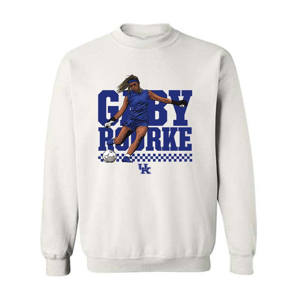 Kentucky - NCAA Women's Soccer : Gaby Rourke - Individual Caricature Crewneck Sweatshirt