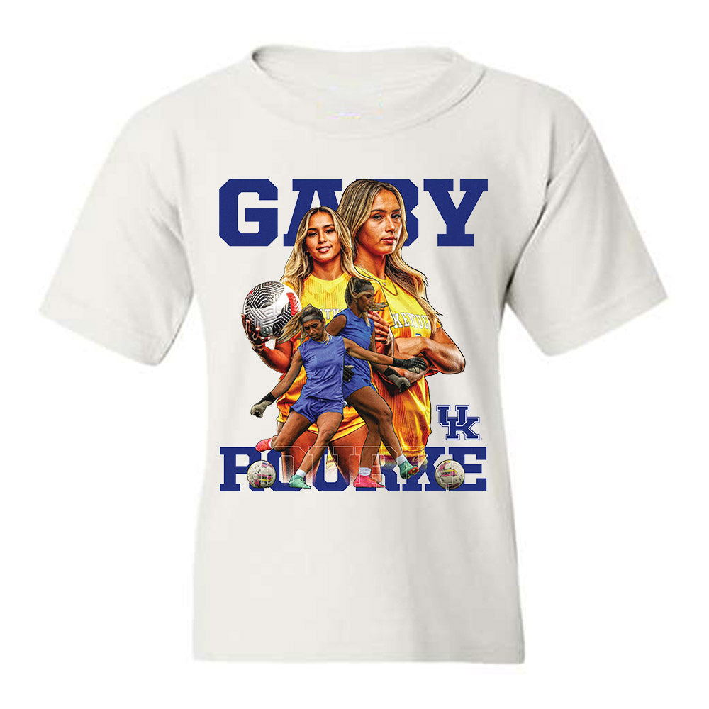 Kentucky - NCAA Women's Soccer : Gaby Rourke - Player Collage Youth T-Shirt