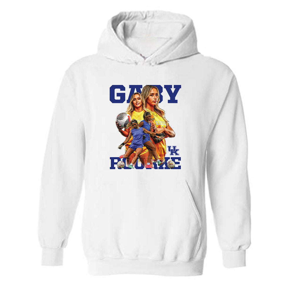 Kentucky - NCAA Women's Soccer : Gaby Rourke - Player Collage Hooded Sweatshirt