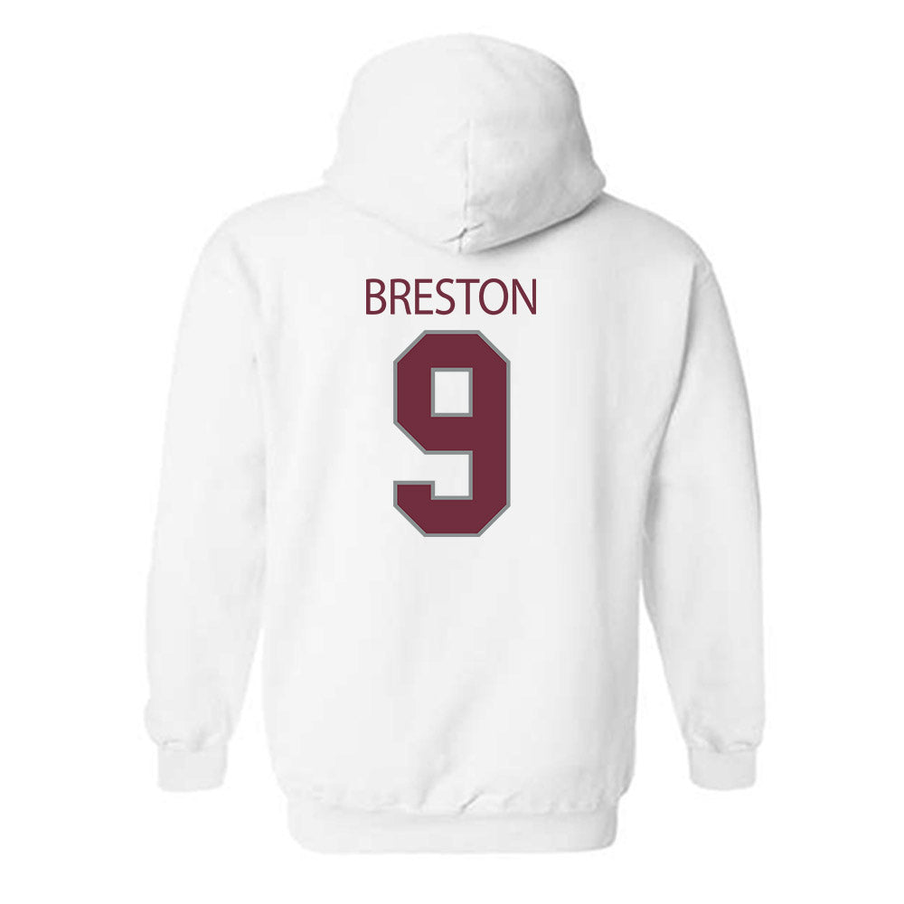Montana - NCAA Football : Justus Breston - Classic Shersey Hooded Sweatshirt-1