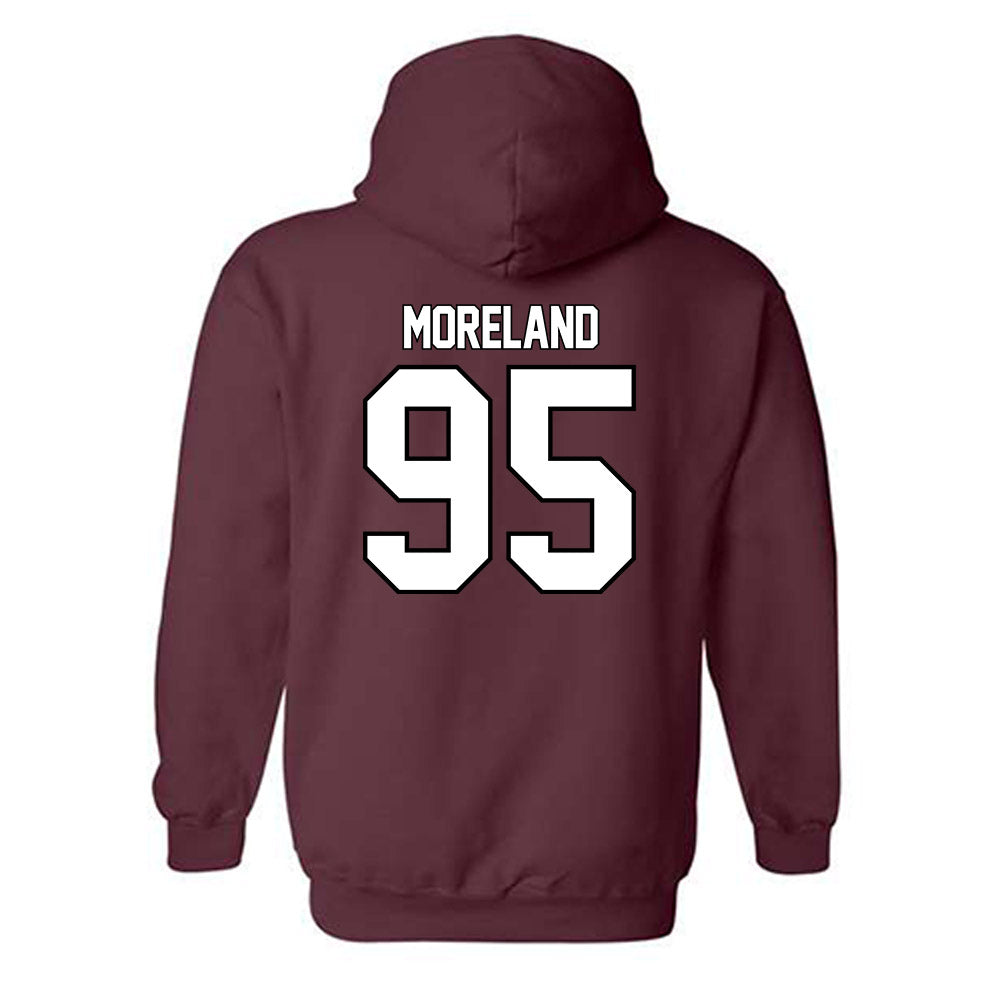 Montana - NCAA Football : Derek Moreland - Classic Shersey Hooded Sweatshirt-1