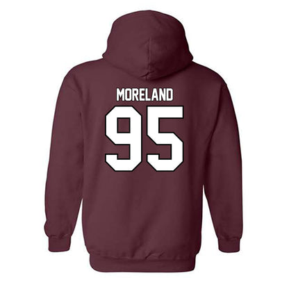 Montana - NCAA Football : Derek Moreland - Classic Shersey Hooded Sweatshirt-1