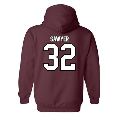 Montana - NCAA Men's Basketball : Te'Jon Sawyer - Classic Shersey Hooded Sweatshirt-1