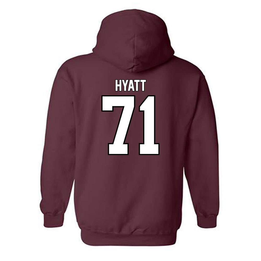Montana - NCAA Football : Quinlan Hyatt - Classic Shersey Hooded Sweatshirt-1
