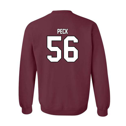 Montana - NCAA Football : Hunter Peck - Classic Shersey Crewneck Sweatshirt-1