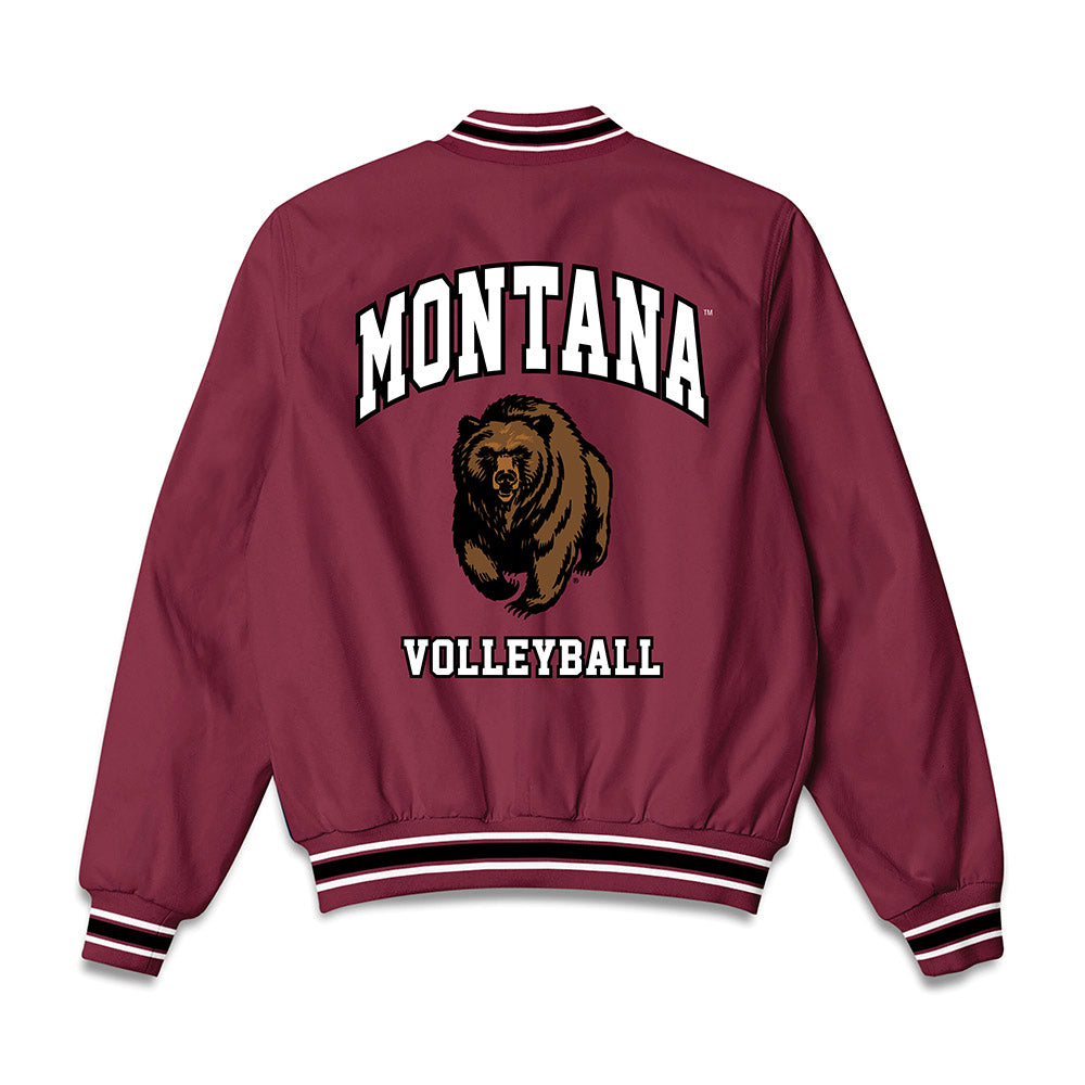 Montana - NCAA Women's Volleyball : Olivia LaBeau - Bomber Jacket-1