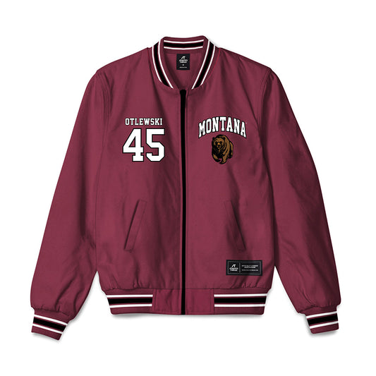 Montana - NCAA Football : Caleb Otlewski - Bomber Jacket