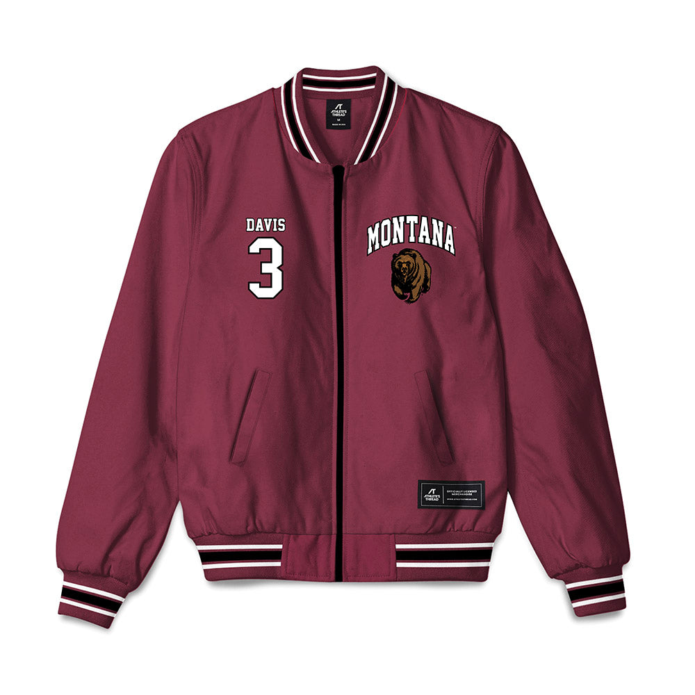 Montana - NCAA Football : brooks davis - Bomber Jacket-0